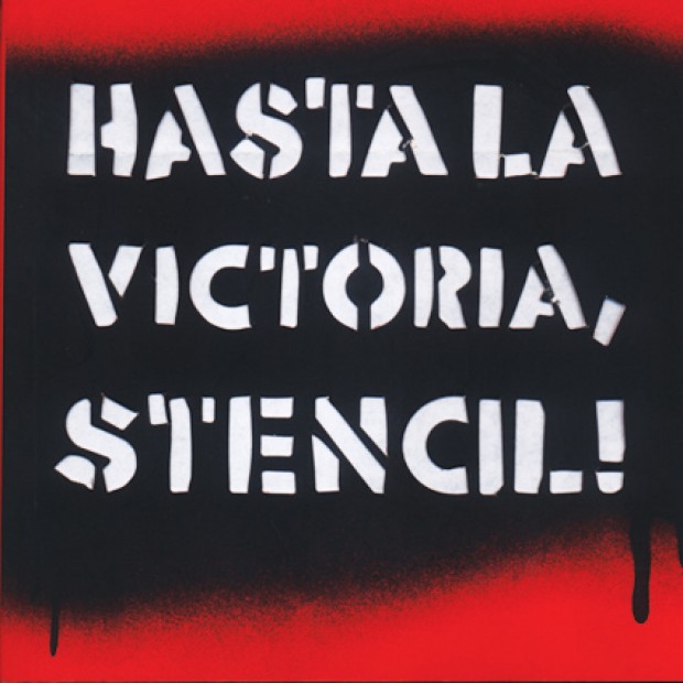 Portada Hasta la victoria, stencil!